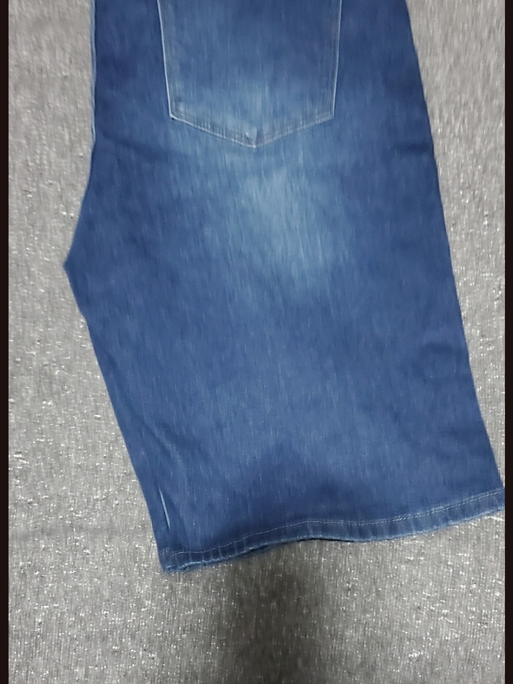 Topshop Men's Dark Blue Relaxed Jeans